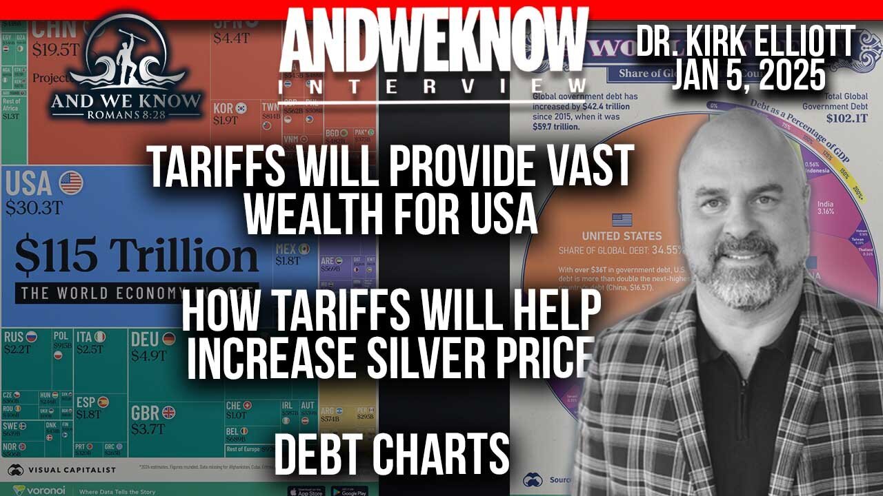 1-5-25 - LT With Dr. Elliott - Tariffs will help INCREASE Silver price, provide vast wealth for the USA, PRAY!