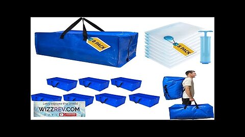 16 Pack Heavy Duty Extra Large Moving Bags with Backpack Straps Review