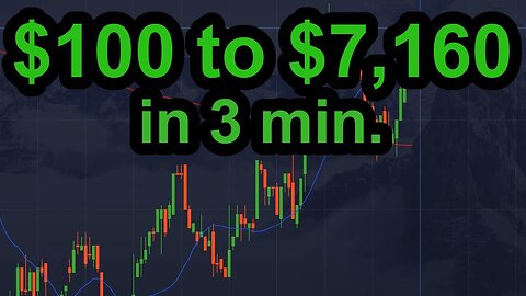 $100 to $7,160 in 3 minutes!