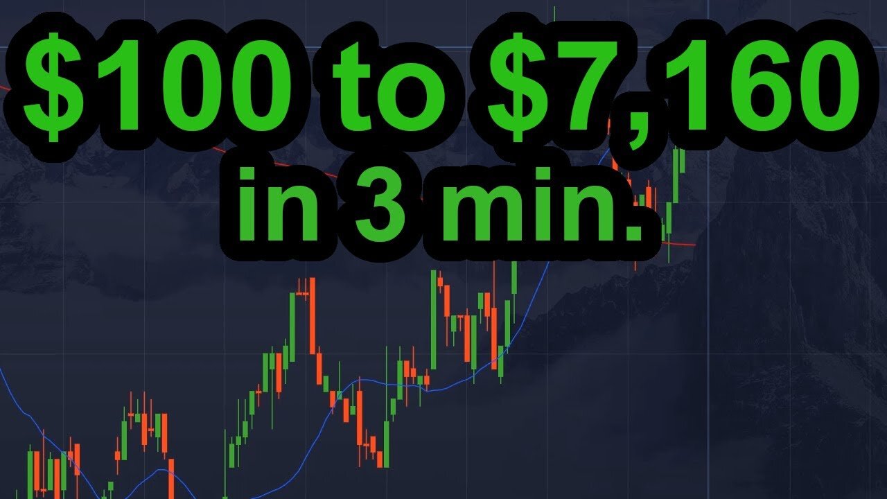 $100 to $7,160 in 3 minutes!