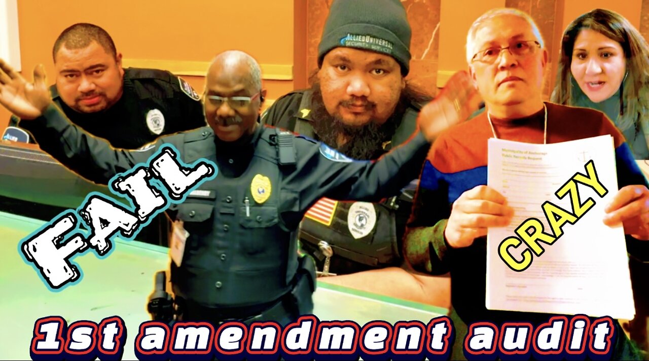 (Must See) Anchorage City Hall 1st Amendment audit Part 2 CRAZY #brainless #government #audit #news