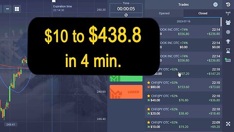 $10 to $438.6 in 4 min. (Dangerous Situation)