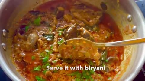 Biryani Kathirikai Gravy கல்யாண வீட்டு பிரியாணி கத்தரிக்காய் Home style