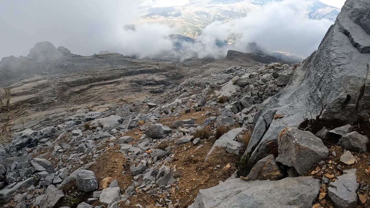 Coming down from 5300m in Ampay Sanctuary