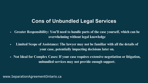 What Are Unbundled Legal Services?