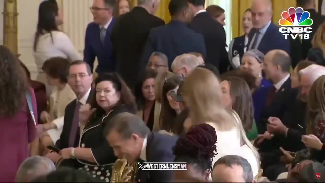 Hunter Biden attends the Presidential Medal of Freedom ceremony.