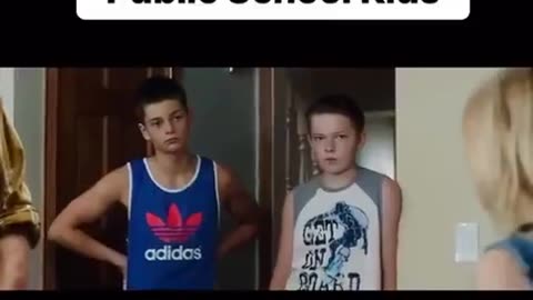 Homeschool kids vs. Public School kids.