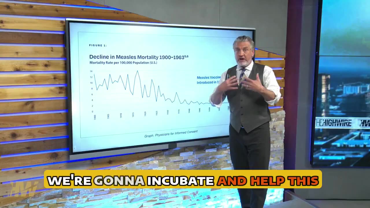 Before the measles vaccine existed, the death rate had already plummeted