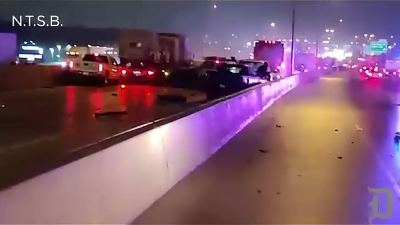 Crazy footage from the 134 vehicle pileup in Fort Worth, Texas