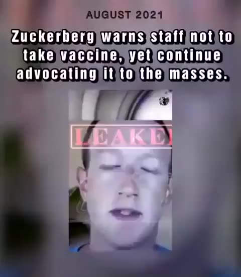 Mark Zuckerberg Warning To Employees About The COVID 19 Vaccine