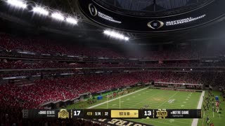 2025 National Championship Game Simulation: Ohio State vs. Notre Dame