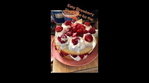 Strawberry shortcake #tiktok #food #baking