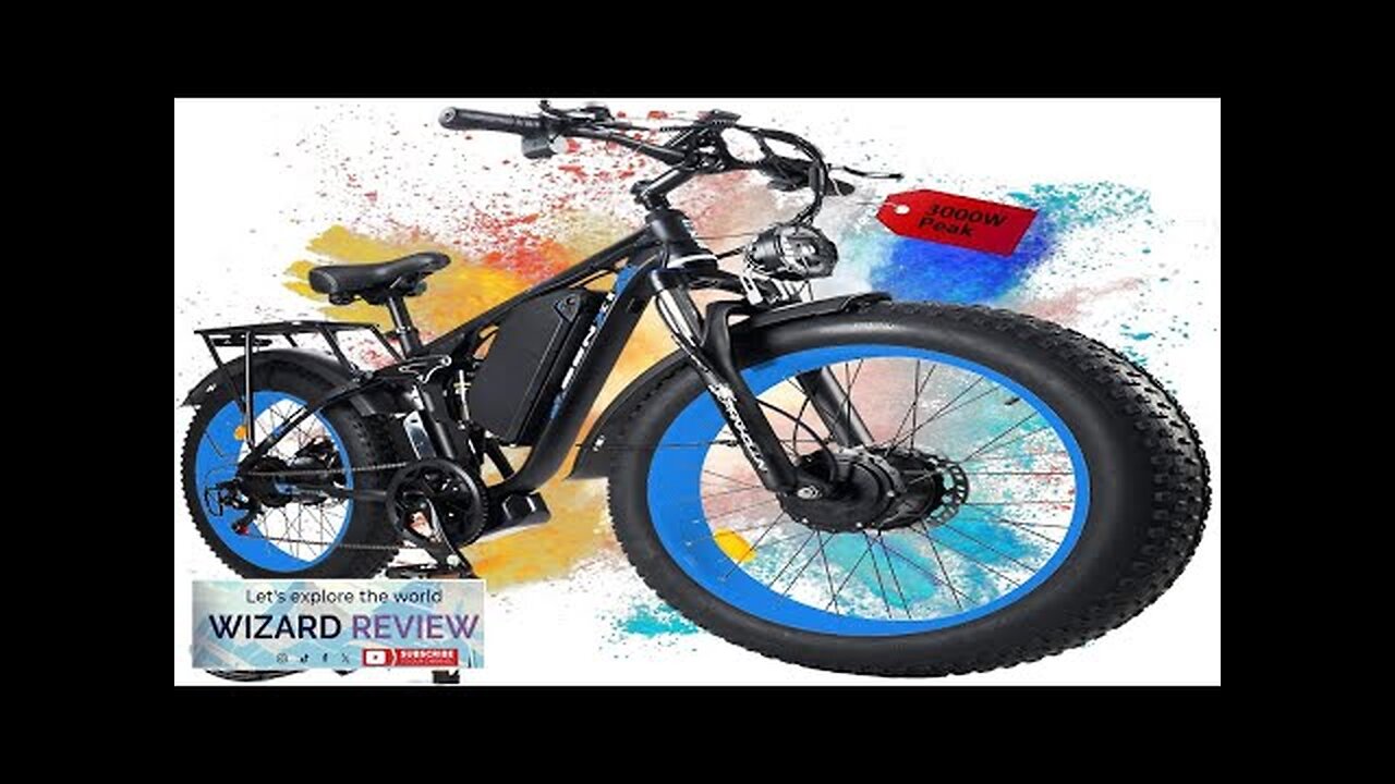 Dual-Motor 4000W/3000W Peak Fat-Tire Electric-Bike for Adults-Women-Men with 52V 30AH/25AH Review