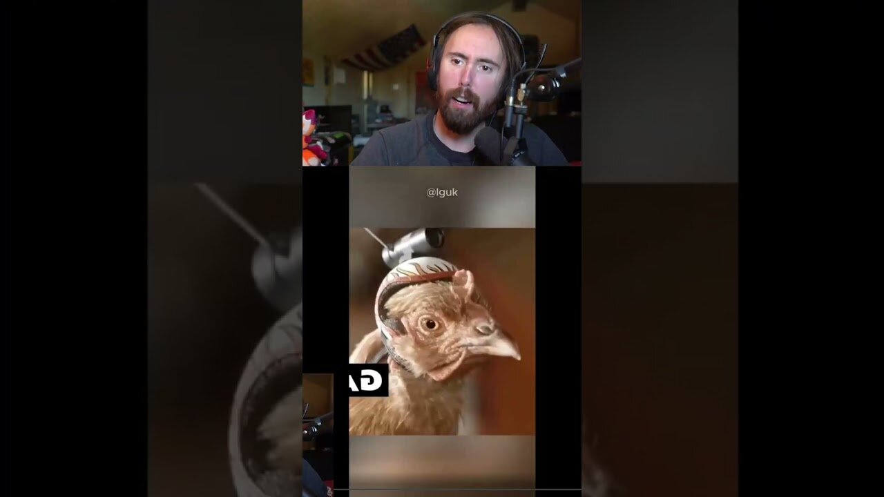 Asmon Dies Laughing Because of This Chicken 😂😂 #asmongold #twitch #reacts #news #drama #shorts