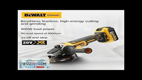 DEWALT DCG405 125mm brushless flat head angle grinder bare machine tool cutting Review