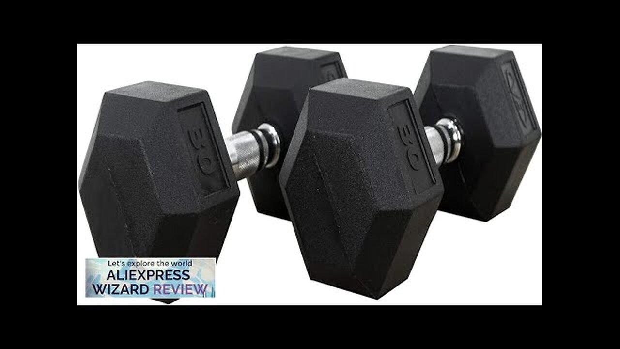 Rubber Hex Dumbbell Free Weights for Home Gym Workout Equipment for Strength Review