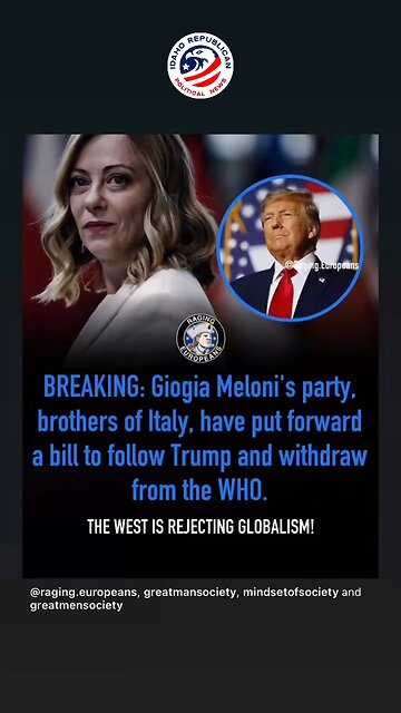 Italy to Withdraw from WHO