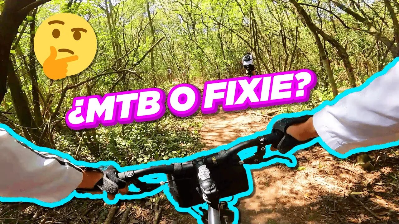 CON LA FIXIE EN EL CIRCUITO MTB 😱 DE LA RESERVA NATURAL URBANA DE MORÓN