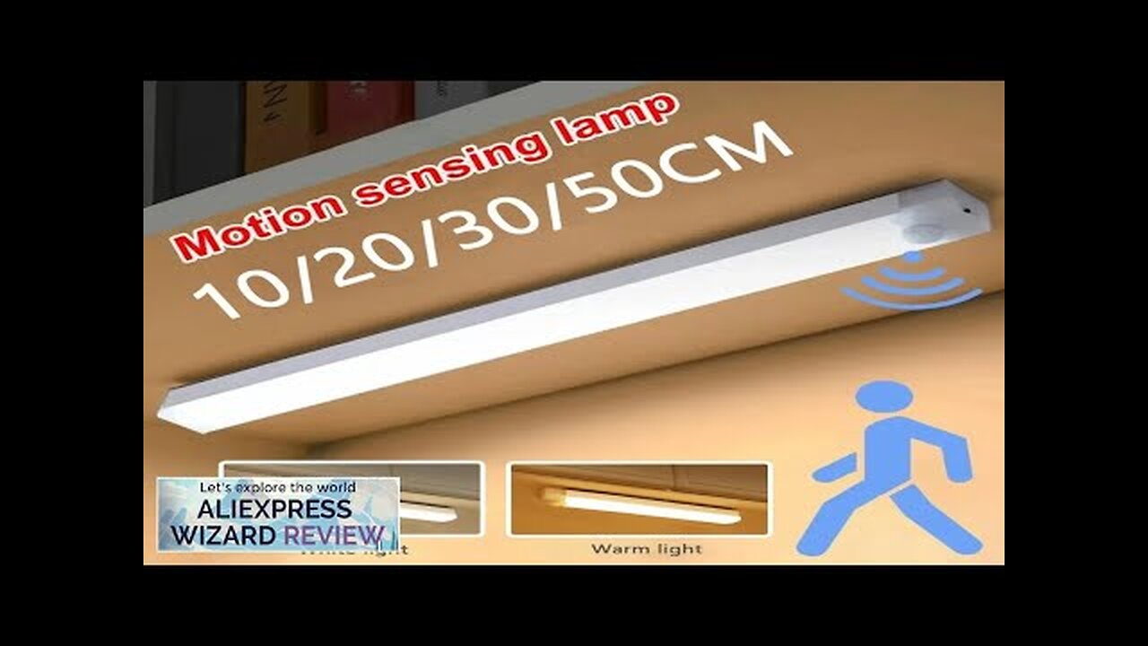 LED Motion Sensor Light Wireless LED Night Light Type C Rechargeable Light Review