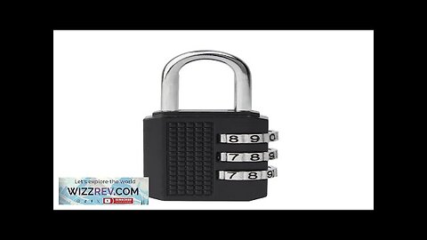 Zinc Alloy Miniature Combination Lock 532510mm Black Secure Luggage Pouch Storage Review