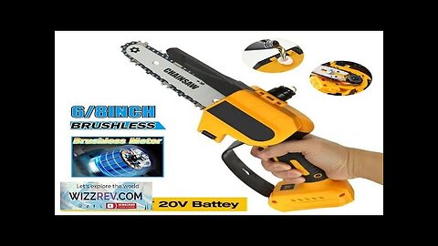 6/8 Inch Brushless Chainsaw for DeWALT 18/20V Battery Cordless Electric Chain Saw Review