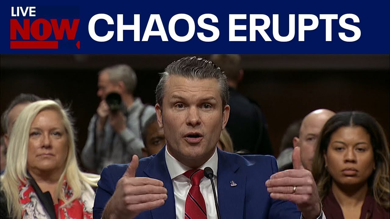 Chaos erupts at Pete Hegseth confirmation hearing