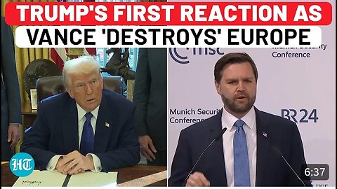 On Cam: Trump's First Reaction To Vance Shaming Europe Leaders To Their Faces | USA | Munich