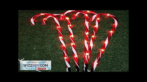 Christmas Candy Cane Pathway Lights New Year Holiday Lights Outdoor Garden Christmas Review