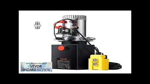 VEVOR Hydraulic Pump 8 Quart Hydraulic Dump Trailer Pump Single Acting Hydraulic Review