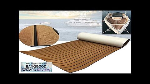 240x60x0.5cm EVA Boat Flooring Pad Faux Teak Decking Sheet Non-Slip Self-Adhesive Kayaks Review