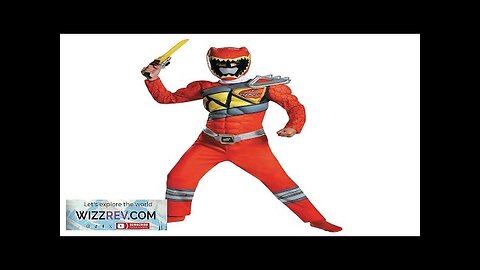 Classic Mighty Morphin Power Rangers Red Dino Boys Costume Small Review