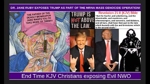 DR. JANE RUBY EXPOSES TRUMP AS PART OF THE MRNA MASS GENOCIDE OPERATION