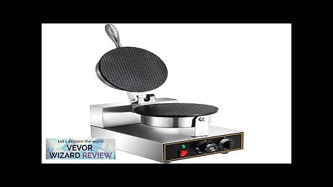 VEVOR Electric Ice Cream Cone Maker 1200W Commercial Waffle Cone Machine 110V Review