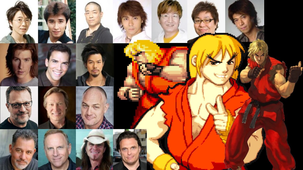 Video Game Voice Comparison- Ken Masters (Street Fighter)