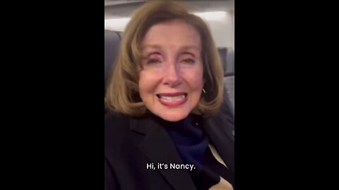 MUST SEE: Nancy Pelosi posted bizarre video on airplane, where she appears to be under the influence