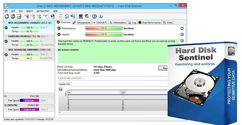 ✅REPARA TU DISCO A TIEMPO 👉 VER EL ESTADO DE SALUD DE TU DISCO Descarga HARD DISK SENTINEL💻 2024