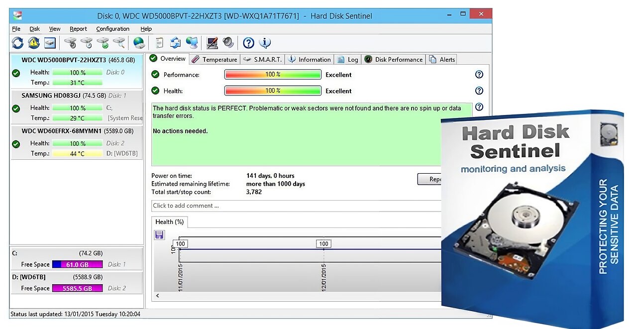 ✅REPARA TU DISCO A TIEMPO 👉 VER EL ESTADO DE SALUD DE TU DISCO Descarga HARD DISK SENTINEL💻 2024