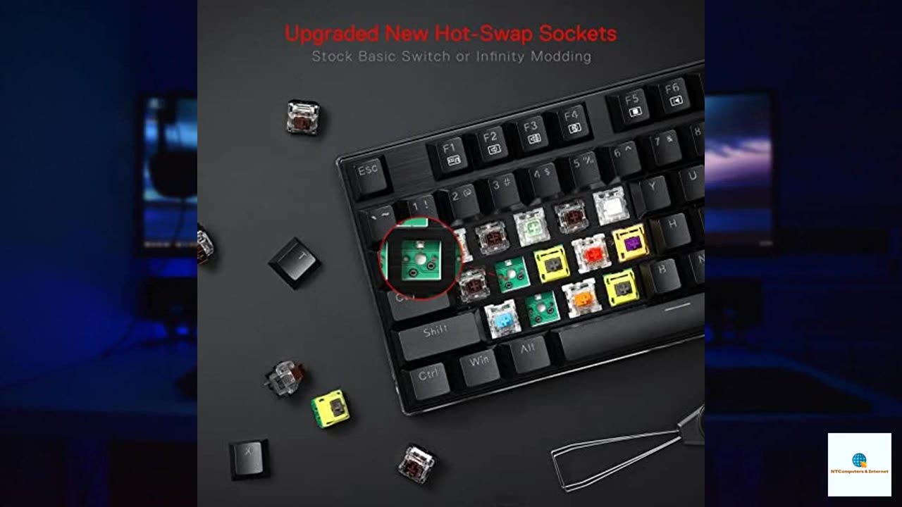 Redragon K556 RGB LED Backlit Wired Mechanical Gaming Keyboard
