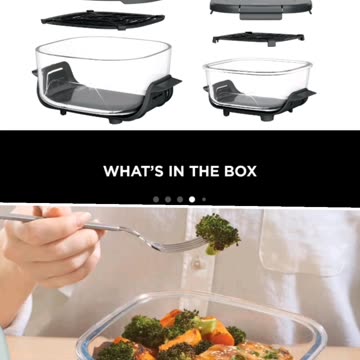 Meet the Ninja CRISPI 4-in-1 Portable Glass Air Fryer!