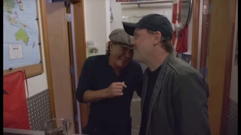 Lars Ulrich Takes Brian Johnson On A Tour Of Metallica HQ - 2 Legends Talk