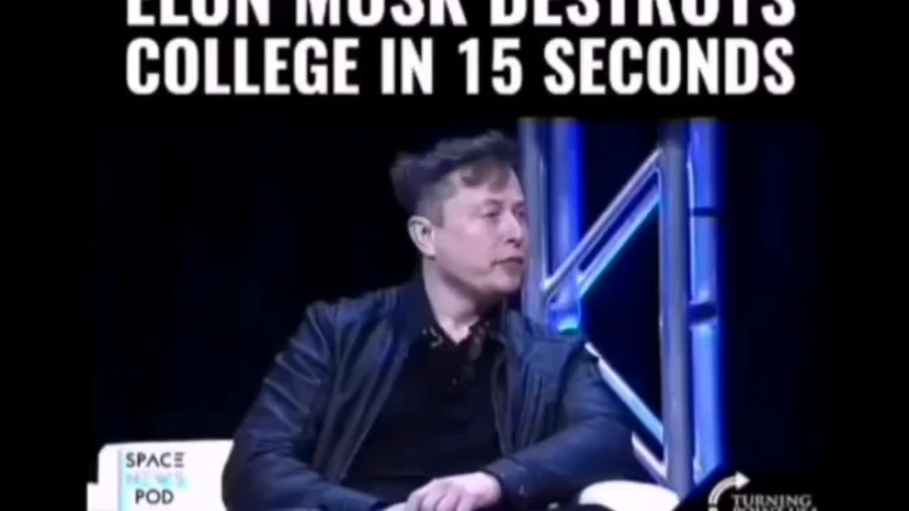 Elon musk destroys college in minutes