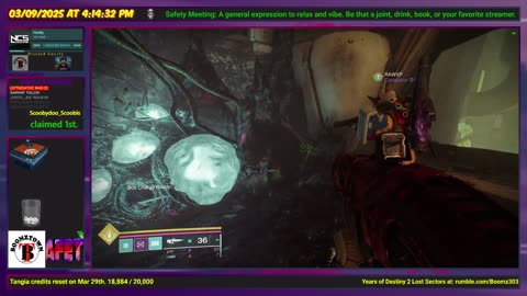 Destiny 2: 3-9-25 Aphelion's Rest is the Lost Sector. Arc/Strand Surge.