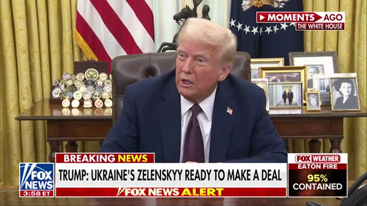 Trump says Ukraine President Zelenskyy is ‘ready to negotiate a deal’