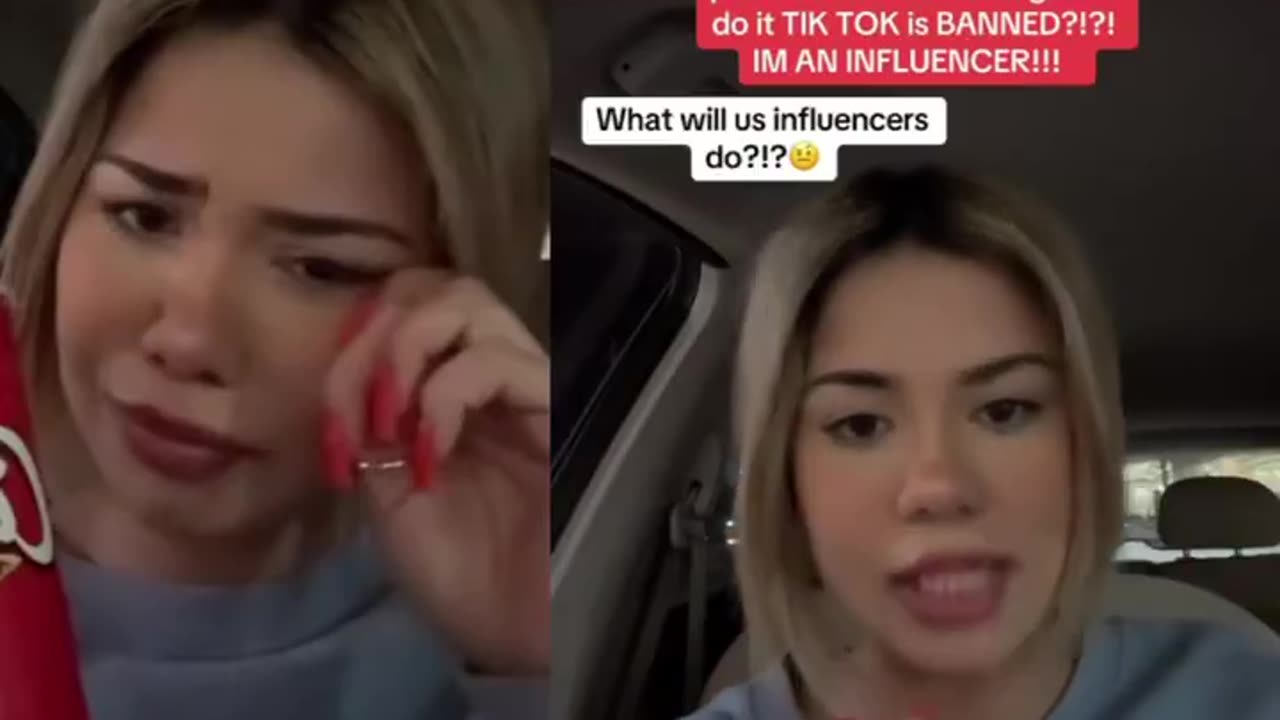 Influencers are freaking out over the TikTok ban, with some already threatening