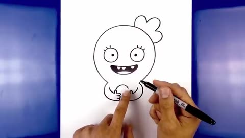 How to Draw Moxy UglyDolls Step by Step Tutorial for Beginners