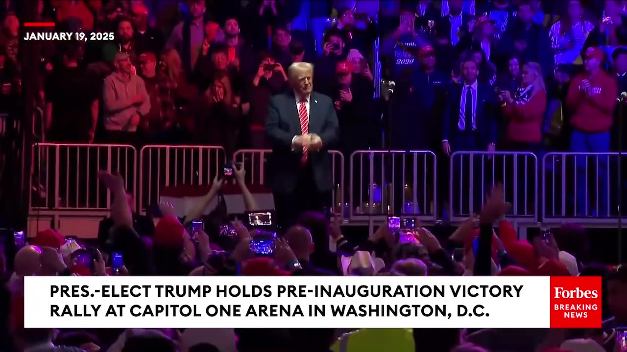 Making it known: Town Individuals Perform 'YMCA' In front of an audience With Trump