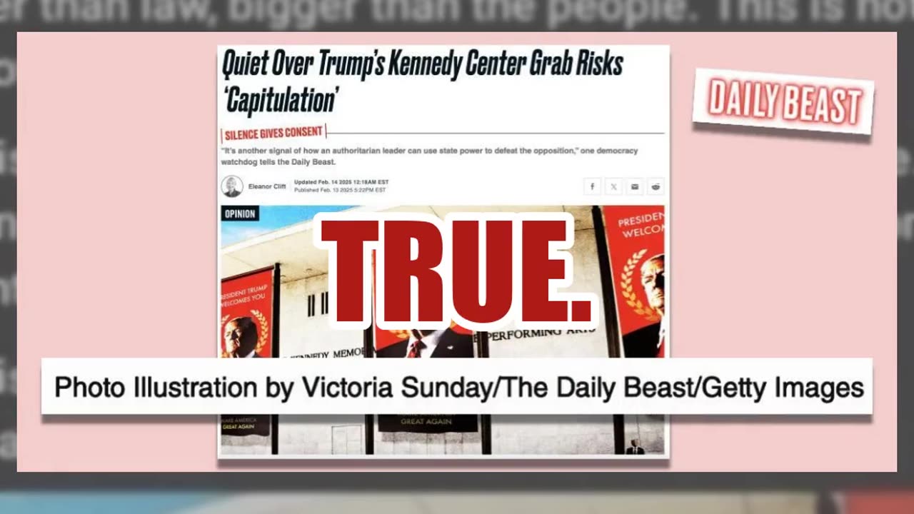 Fact Check: Image Does NOT Authentically Show Kennedy Center Trump Banners