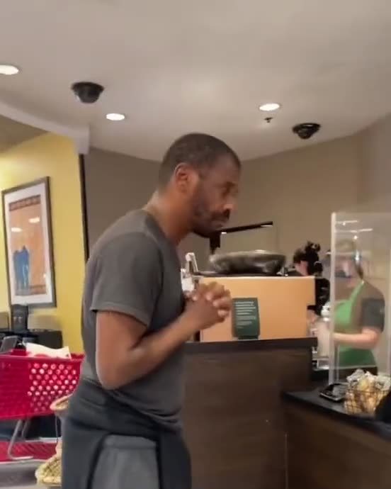 He saw a homeless man asking for water at Starbucks