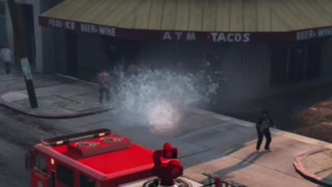 TROLLING ONLINE PLAYERS IN GTA WITH AFIRE TRUCK