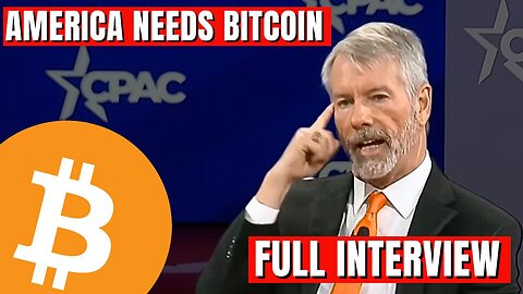 MICHAEL SAYLOR CPAC: FULL BITCOIN INTERVIEW (*INTERVIEWER* REMOVED)